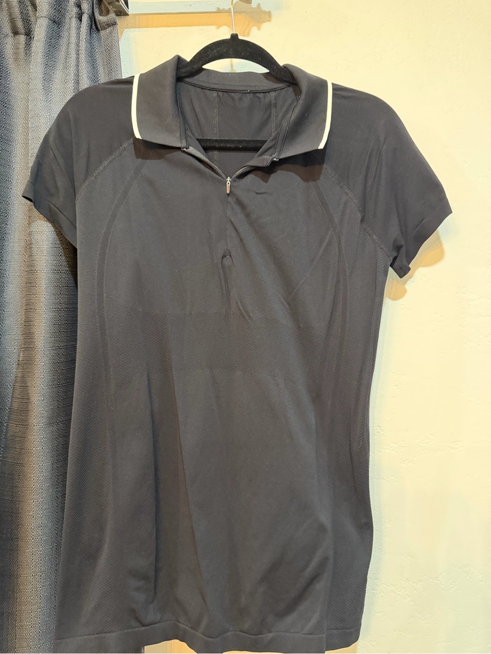 Athleta Short Sleeve Polo with White Collar Trim